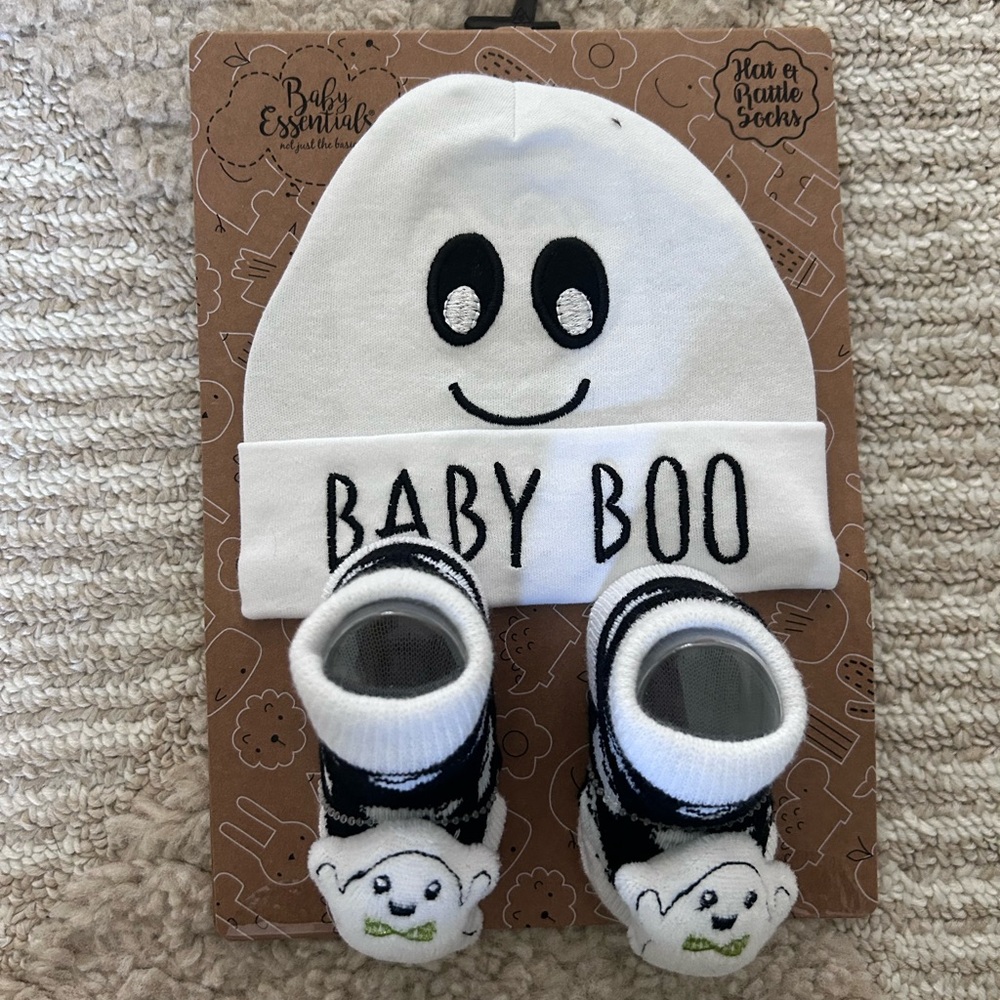 Halloween baby hat and socks